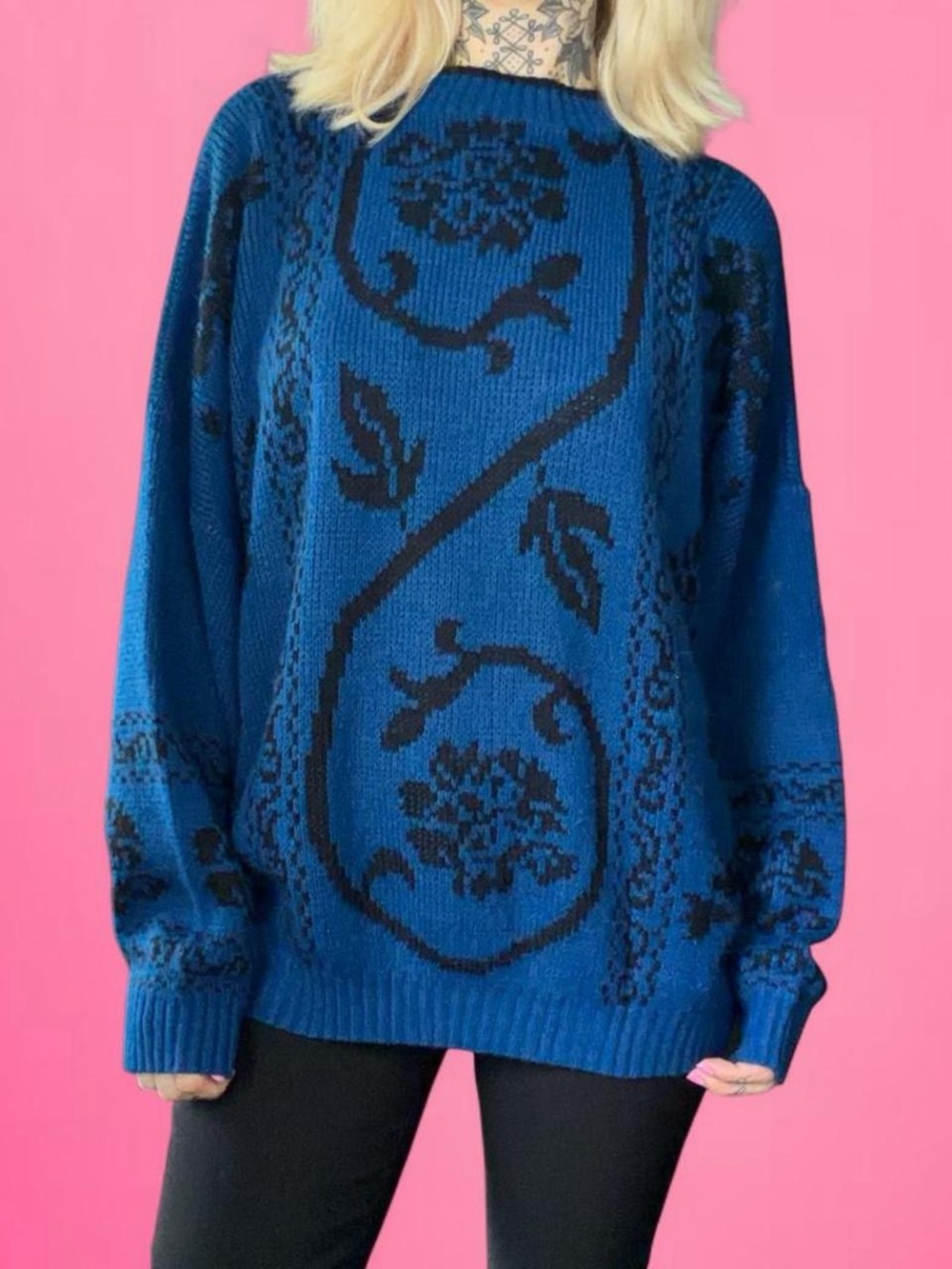 vintage 80s 90s oversized cozy sweater